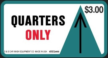 DECAL - $2.00 PRICE, QTRS ONLY, VACUUM METER (NOT FULL FACE)