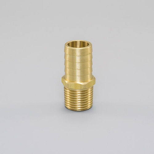 HOSE BARB, BRASS, 3/4" BARB X 3/4" MPT