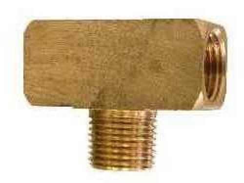 FITTING, STREET TEE, BRASS, 1/4", F-M-F