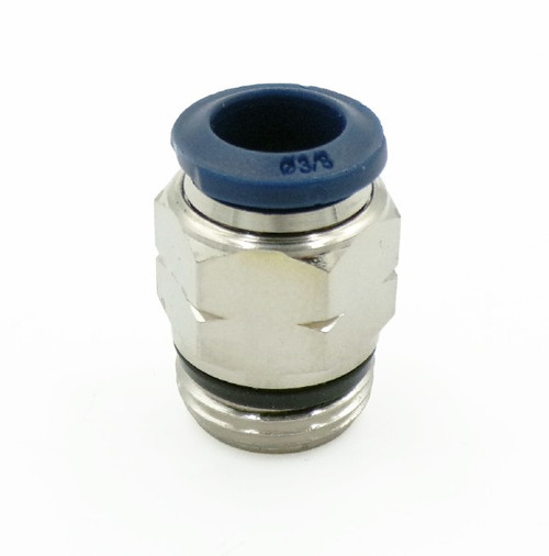 ADAPTER, 3/8"PUSH X 3/8"NPTM, SHORT, NICKEL PLATED