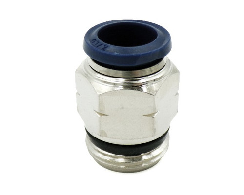ADAPTER, 1/2"PUSH X 3/8"NPTM, SHORT, NICKEL PLATED