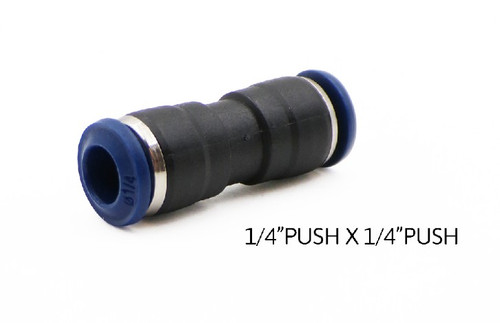 COUPLER, 1/4"PUSH X 1/4"PUSH, COMPOSITE