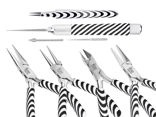 Image of The Beadsmith Zebra Tool Kit product code: TOOL-0268