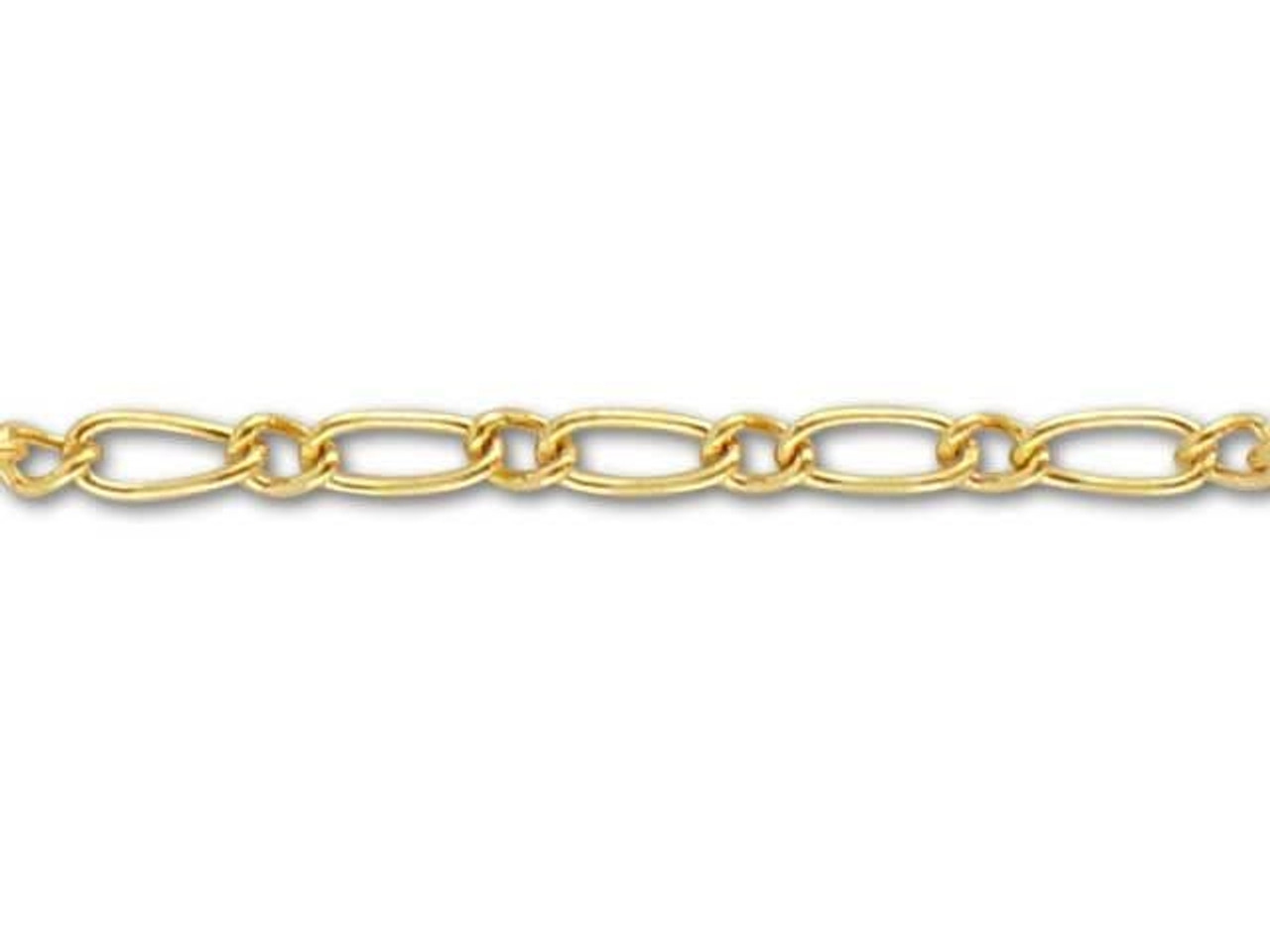 Gold-Filled 14K/20 1322 1.5mm Curb Chain by the Foot