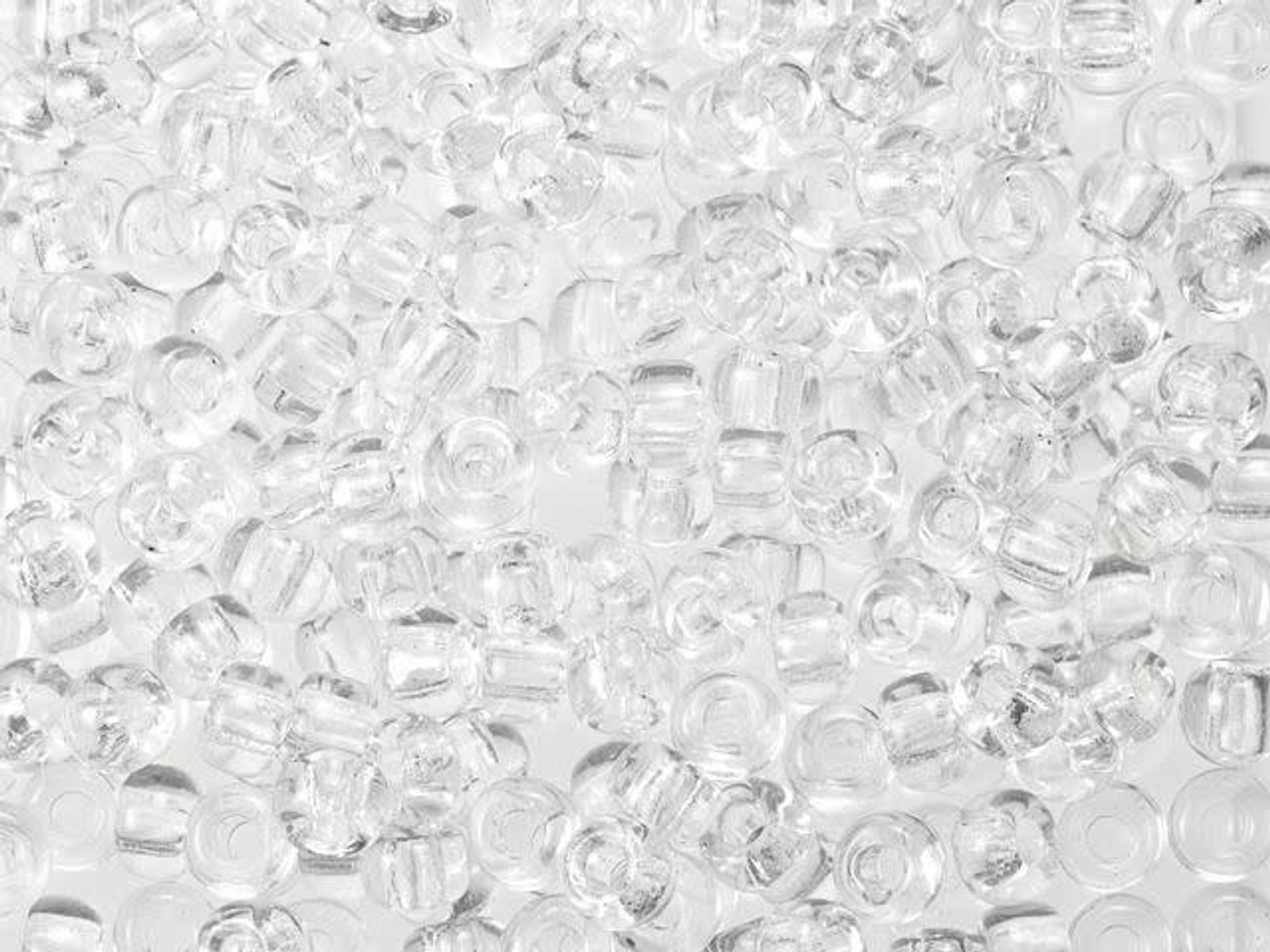 Miyuki 6/0 Round Seed Beads - Transparent Crystal 22g Vial