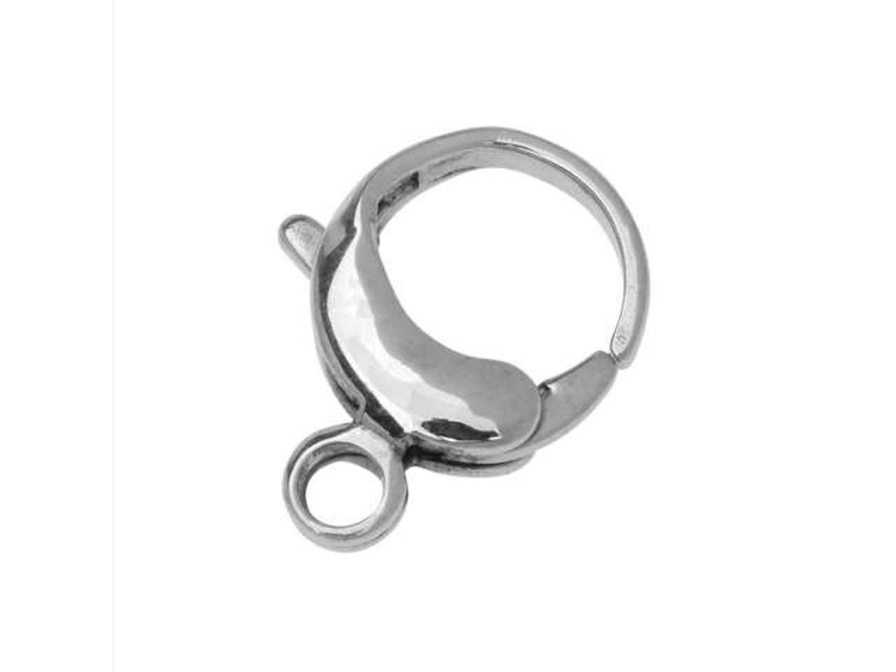 Stainless Steel 12mm Round Trigger Lobster Clasp