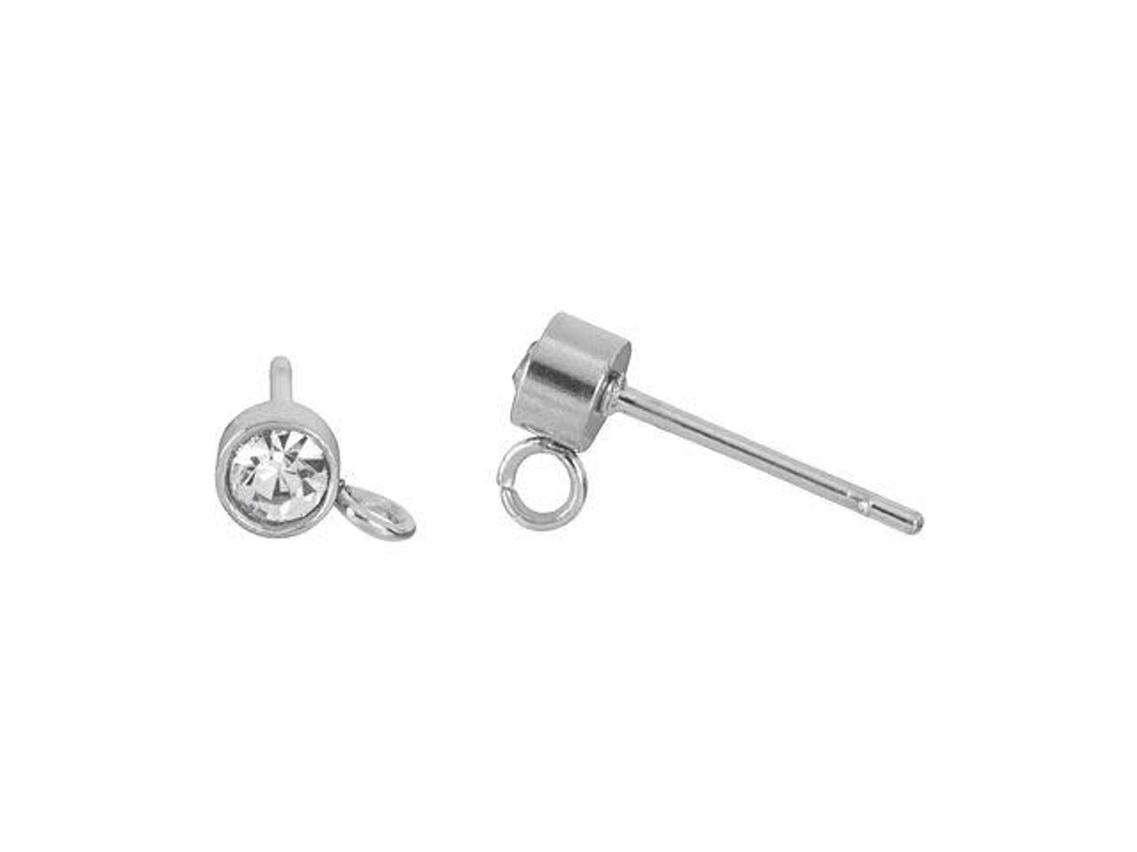 Sterling Silver 8mm Half Ball Post Earring (1 Pair)
