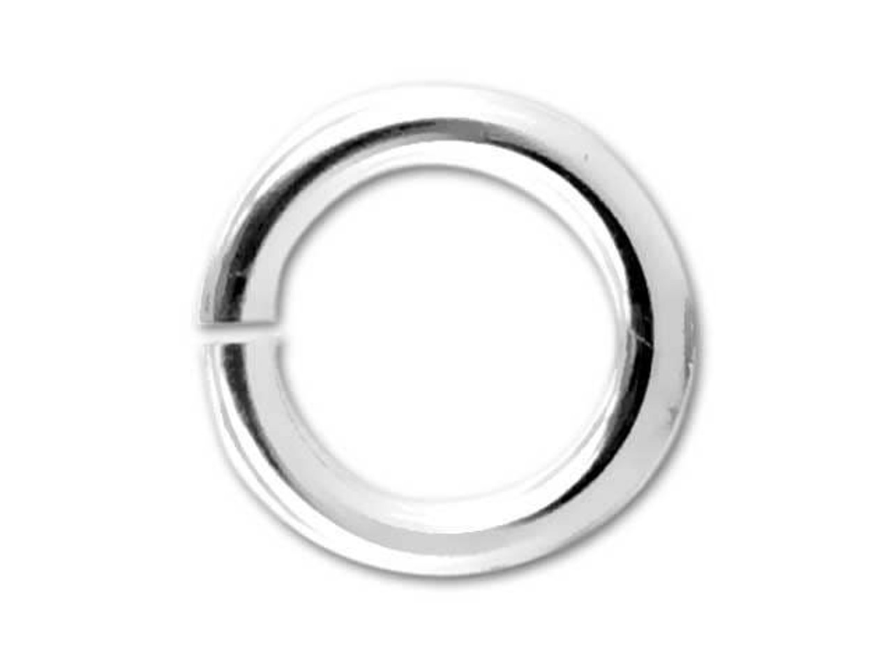 Sterling Silver Open Jump Ring - 0.025 x .130 inches (0.65 x 3.30mm)