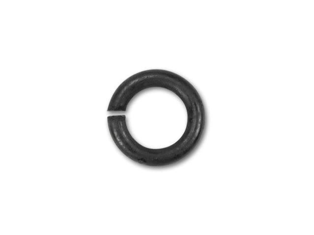 MATTE BLACK ICE / 5mm 18 GA Jump Rings / 5 Gram Pack (approx 130