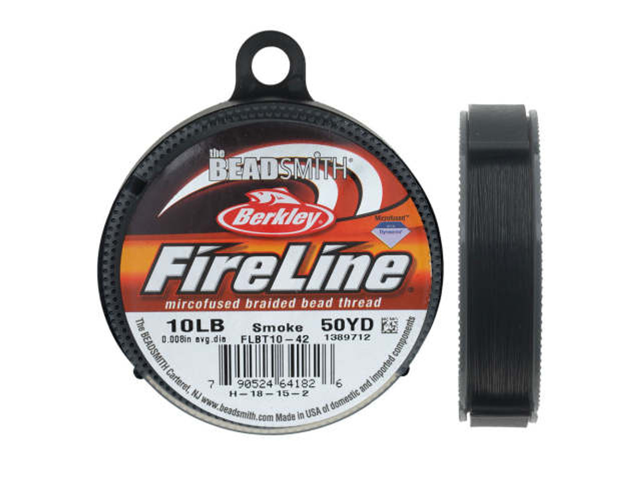  Beadalon Wildfire Thermal Bonded Beading Thread .006 Inch -  Black - 50 Yd