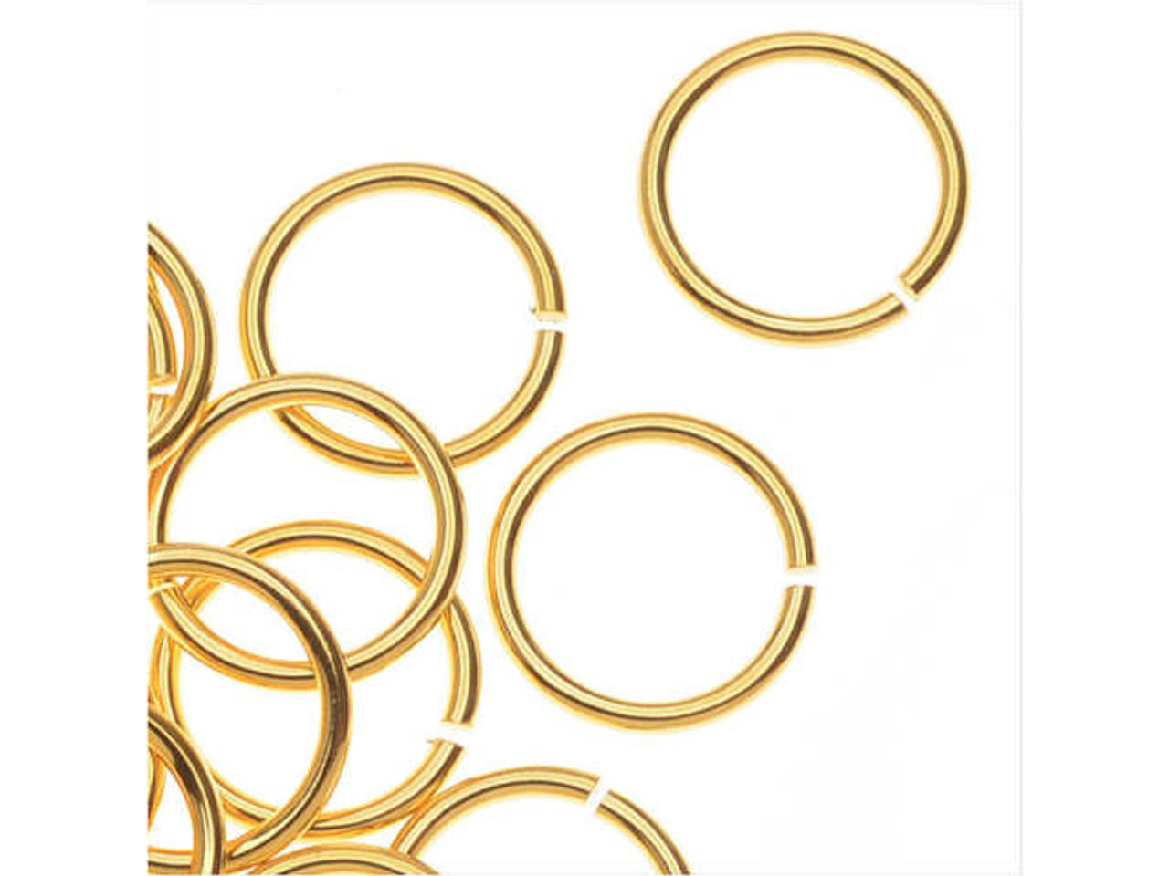 Gold-Filled 14K/20 8mm 20.5 gauge Open Round Jump Ring