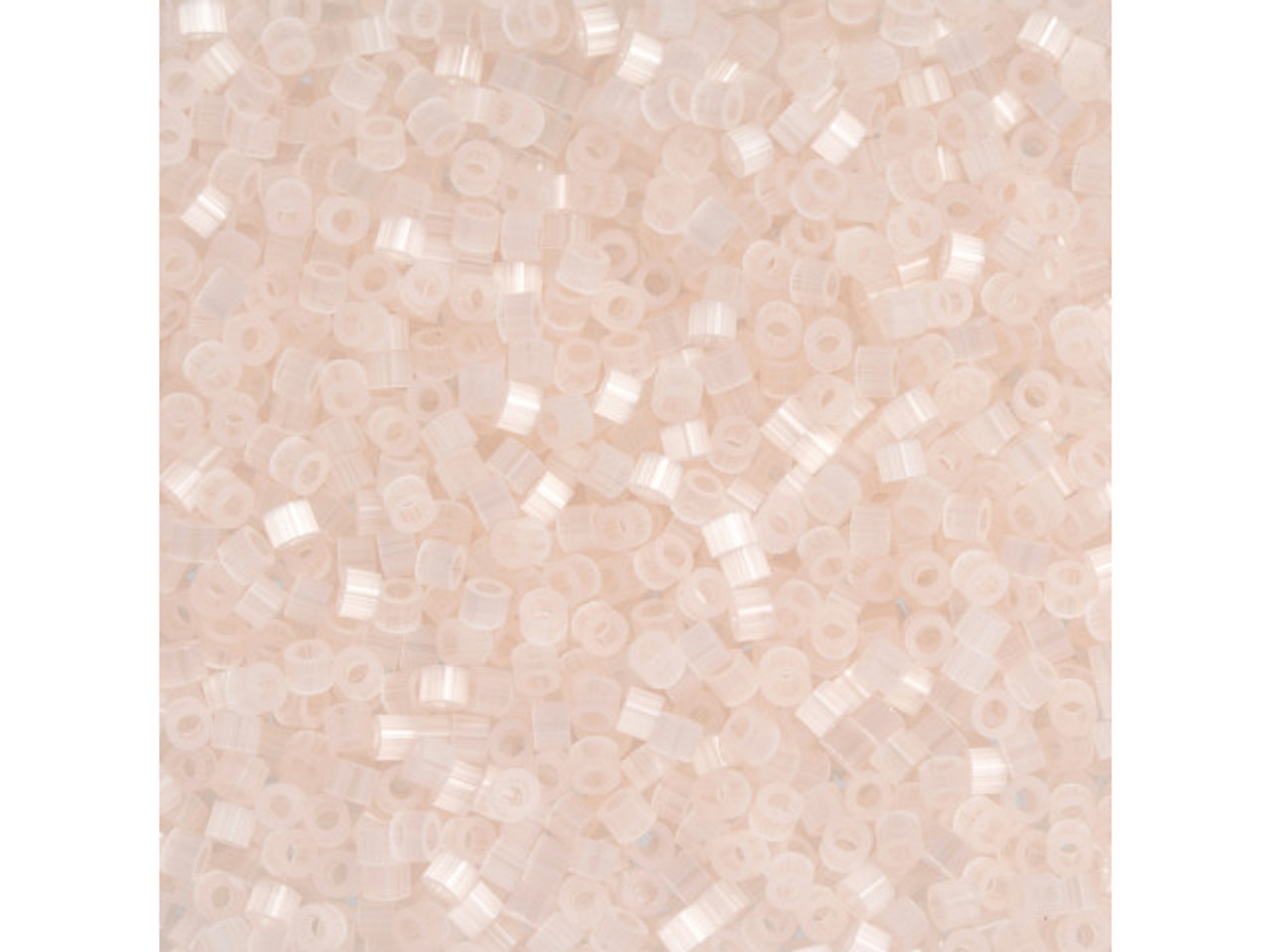 TOHO Aiko 11/0 Fiber-Optic Powder Pink Precision Cylinder