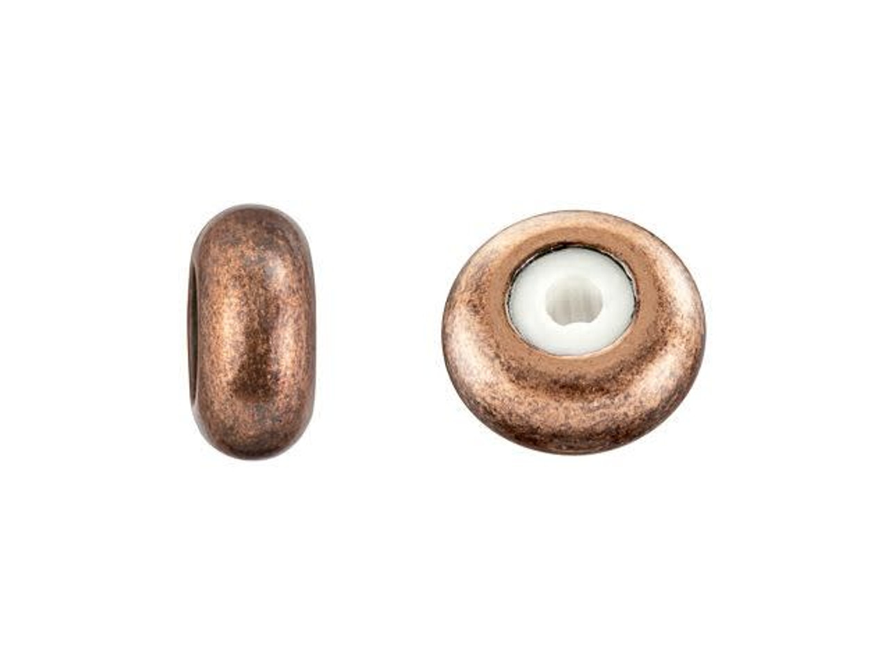Magnetic clasp for jewelry, coppery cylinder with jumprings