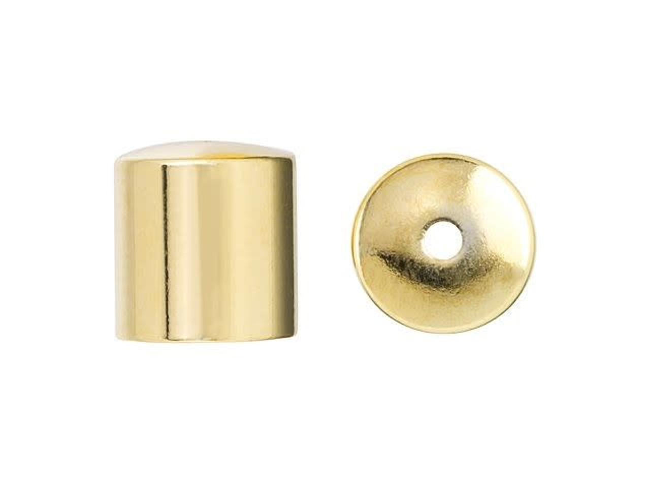 Bronze Barrel End Caps 3mm Leather Cord End Cap for Jewelry Making Small End CA