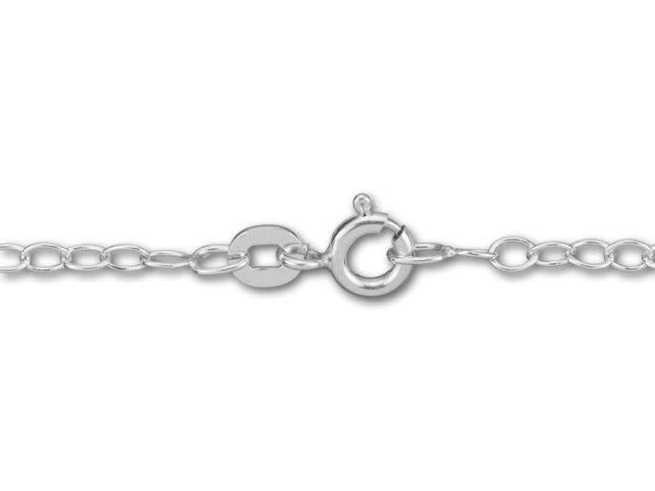 Chunky Silver 6mm Rolo Chain Necklace and ''S'' Front Clasp Pendant For Men  or Women