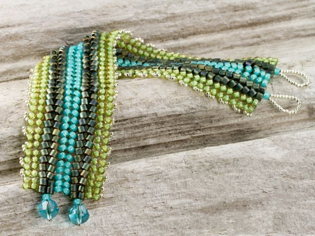 Learn a Stitch - Ladder Stitch Bracelet Kit with MIYUKI seed beads BEGINNER