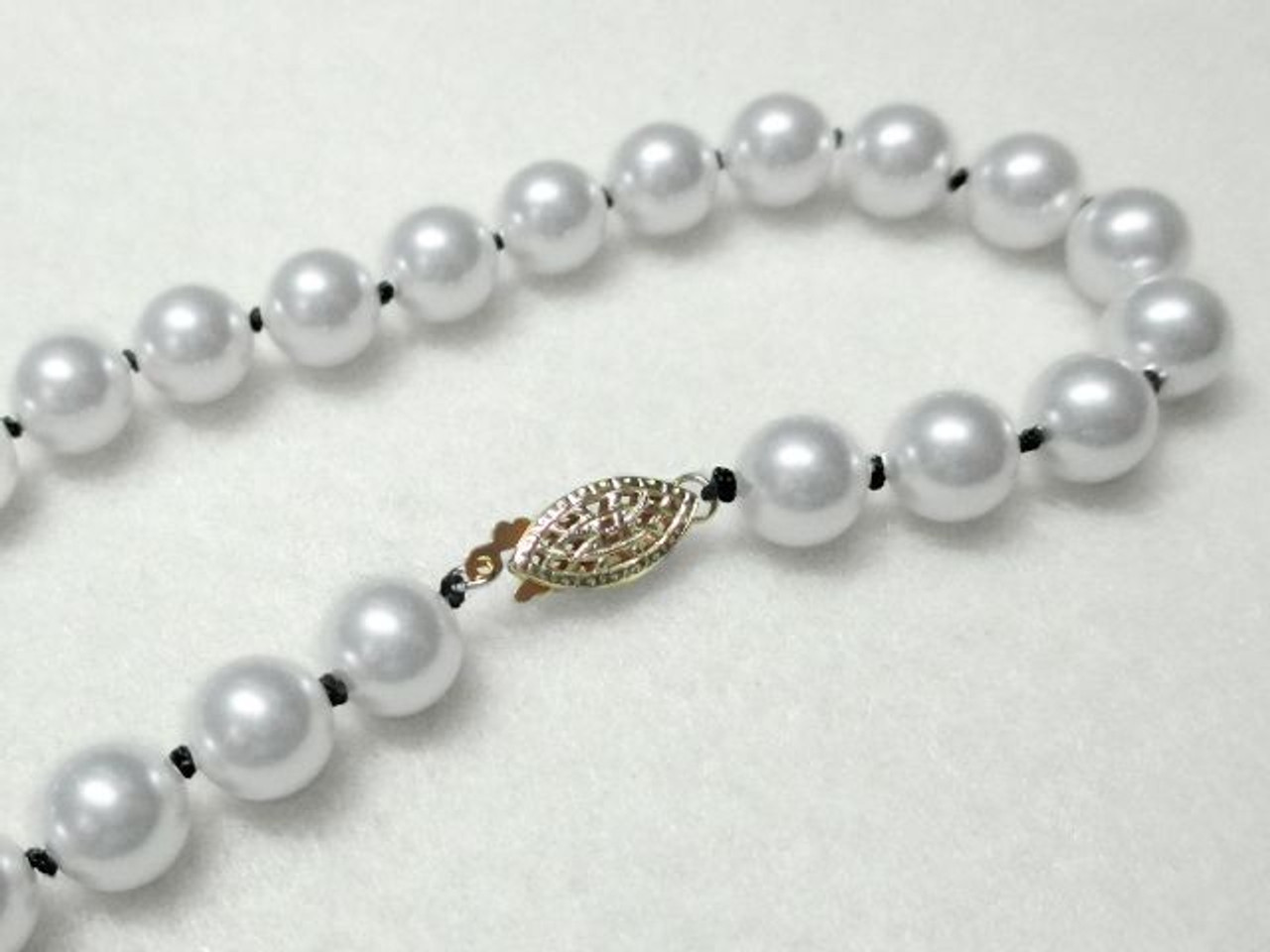 7.0-7.5mm White Freshwater Pearl Necklace, Bracelet & Earrings