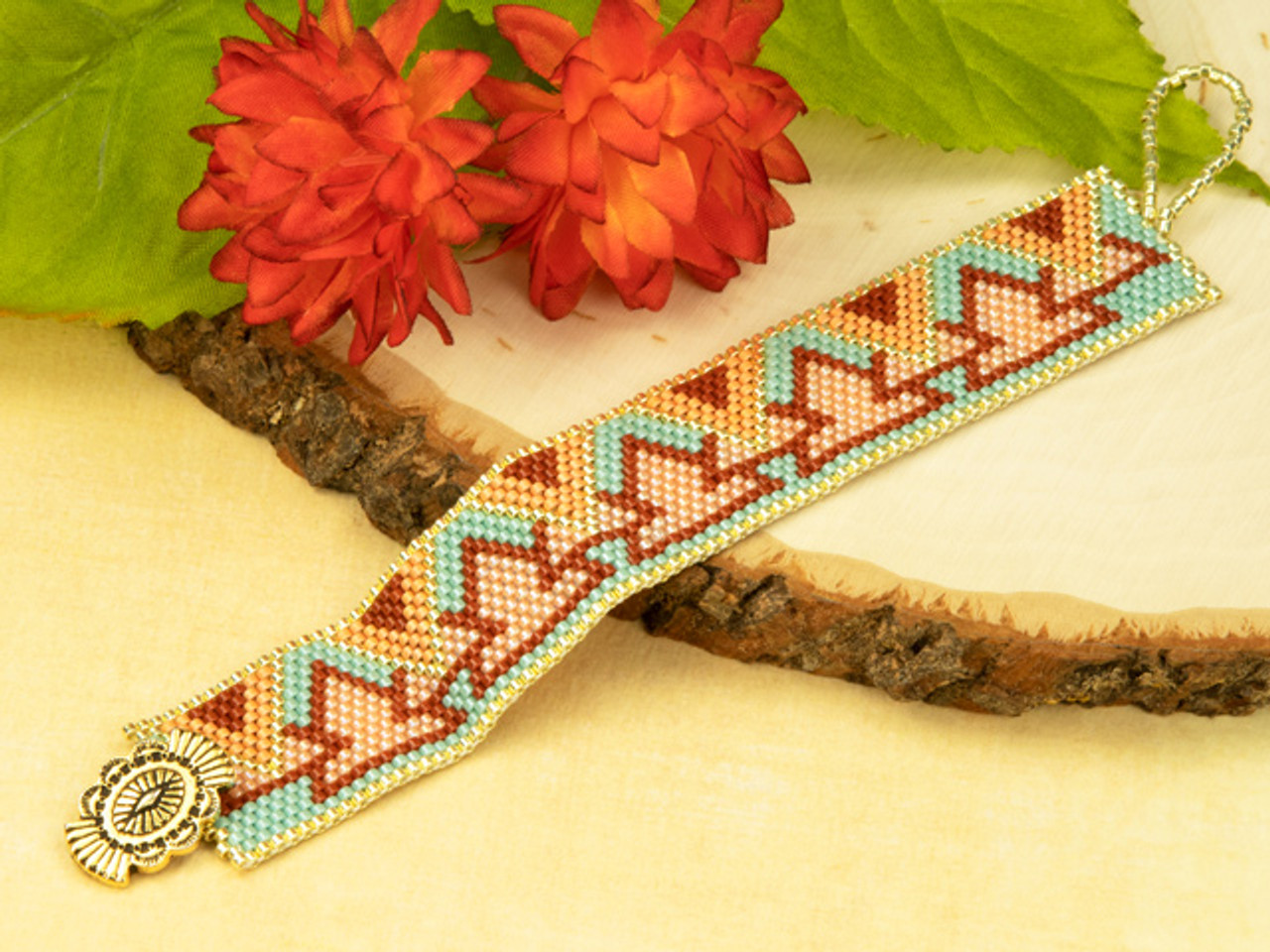 Wholesale Friendship Flower Loom Pattern Seed Beads Bracelets for Women 