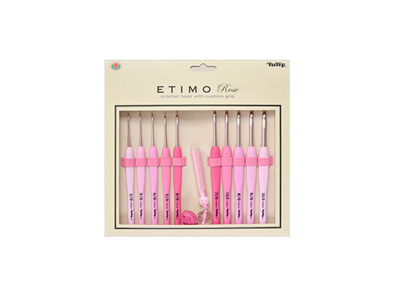 Tulip Etimo Cushion Grip Crochet Hook Set (14 Pcs) : Rose 