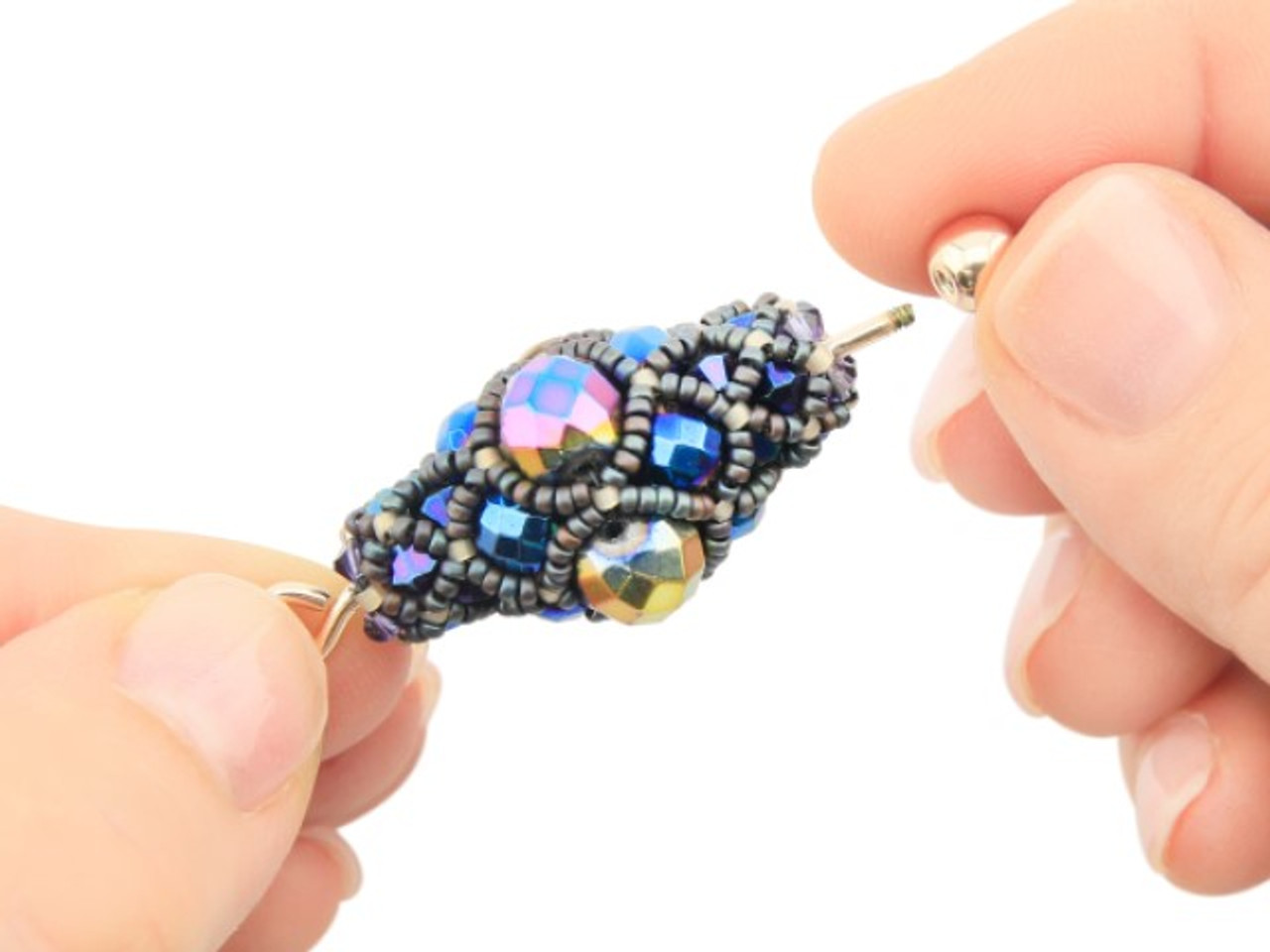 Kaleidscope One Hole Button-Heishi Bead-Disc Bead-Pottery bead-macrame  bead-bracelet closure-necklace closure-jewelry making