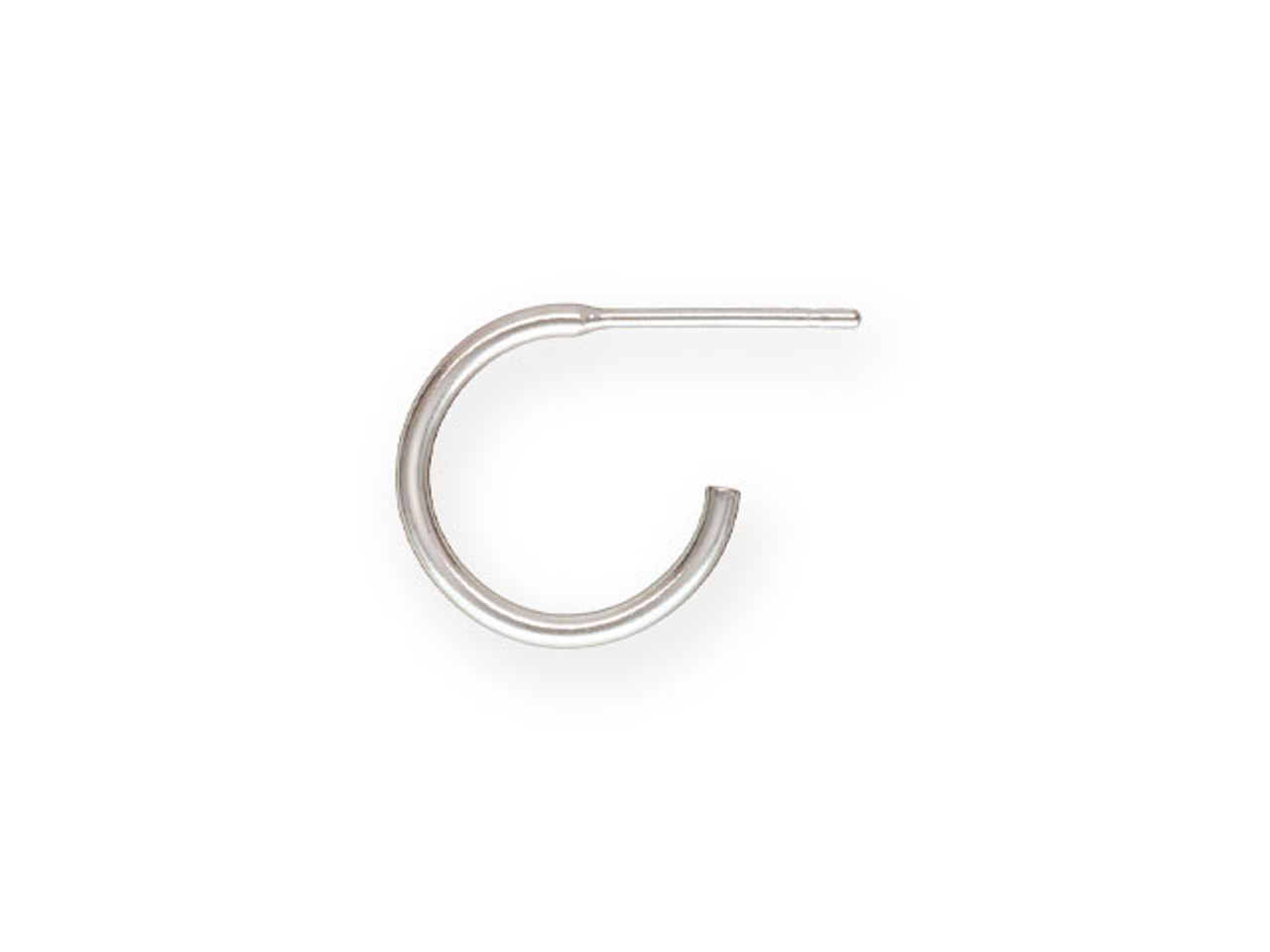 Titanium Earring 11mm Post with 4mm Stainless Steel Flat Pad