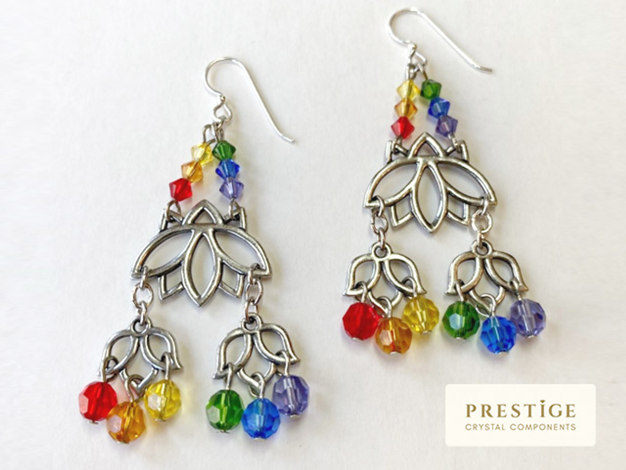 Multicolor Rainbow Crystal Earrings Austrian Crystal  Etsy in 2023  Rainbow  crystal earrings Austrian crystal earrings Crystal earrings