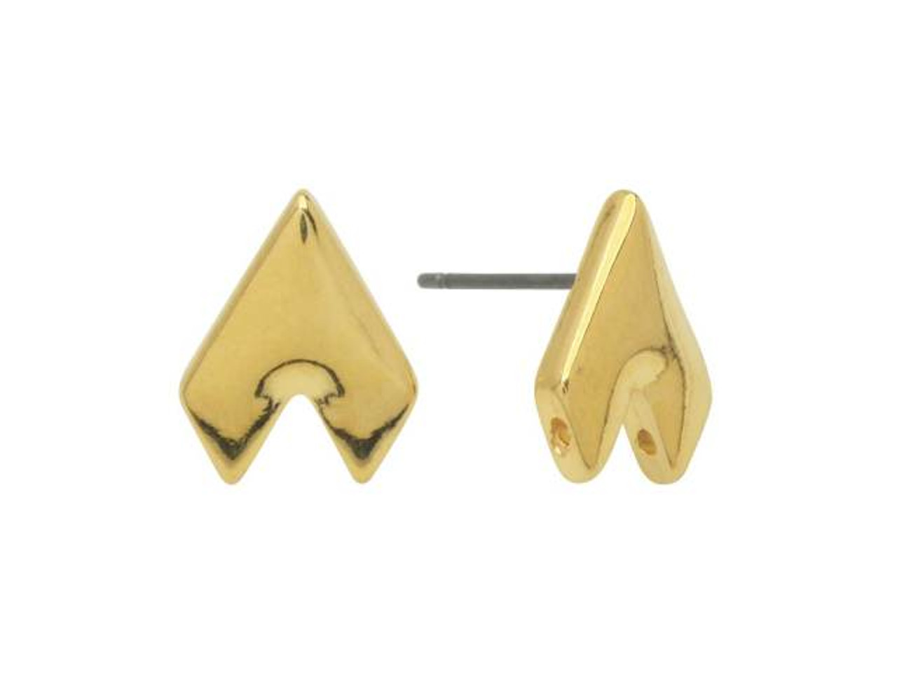 Cymbal Earring Posts for Delica & Round Beads, Venio II, Round