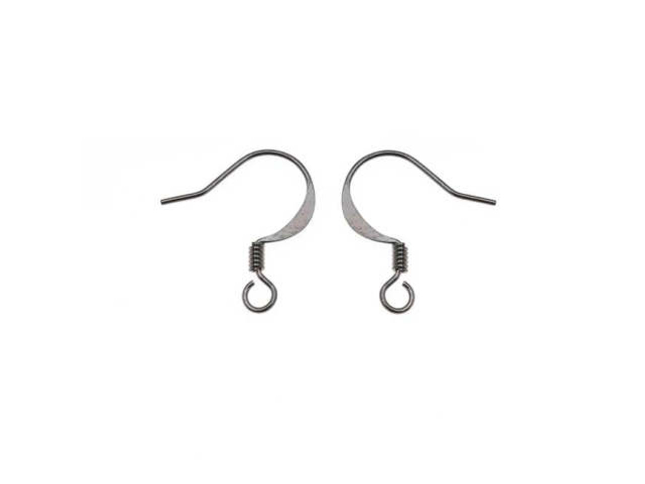 Earring Findings, Long Earring Hooks 25mm, Gold Plated (25 Pairs)