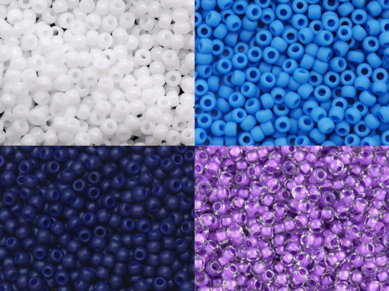 Designer Palette, Toho Seed Bead Mix, Round 11/0, Cornflower Dusk V2 (4  Color Set)