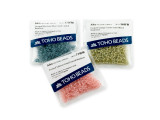 TOHO Aiko 11/0 Fuchsia-Lined Crystal Precision Cylinder Seed Beads, 4g Pack