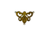 Brass Nouveau 3-Ring Link with Patina