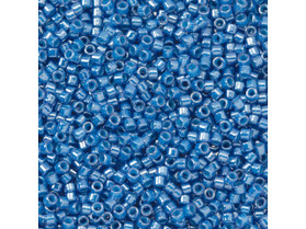 TOHO Aiko 11/0 Cornflower-Lined Crystal Precision Cylinder Seed Beads, 4g Pack