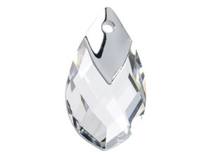 6565 Metallic Cap Pear-Shaped Pendants