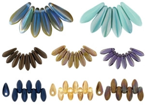 Czech Glass Dagger Beads