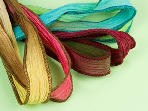 Hand-Dyed Silk Ribbons