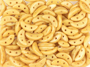 CzechMates Glass 4 x 10mm 2-Hole ColorTrends Opaque Spicy Mustard Crescent Bead 2.5-Inch Tube CzechMates Glass 4 x 10mm 2-Hole ColorTrends Opaque Spicy Mustard Crescent Bead 2.5-Inch Tube