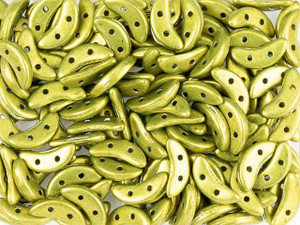 CzechMates Glass 4 x 10mm 2-Hole ColorTrends Saturated Metallic Meadowlark Crescent Bead 2.5-Inch Tube CzechMates Glass 4 x 10mm 2-Hole ColorTrends Saturated Metallic Meadowlark Crescent Bead 2.5-Inch Tube