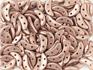 CzechMates Glass 4 x 10mm 2-Hole ColorTrends Saturated Metallic Pale Dogwood Crescent Bead 2.5-Inch Tube CzechMates Glass 4 x 10mm 2-Hole ColorTrends Saturated Metallic Pale Dogwood Crescent Bead 2.5-Inch Tube