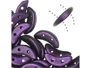 CzechMates Glass 4 x 10mm 2-Hole Polychrome Black Currant Crescent Bead 2.5-Inch Tube CzechMates Glass 4 x 10mm 2-Hole Polychrome Black Currant Crescent Bead 2.5-Inch Tube