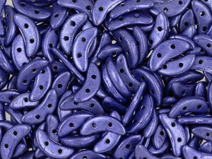 CzechMates Glass 4 x 10mm ColorTrends Saturated Metallic Ultra Violet 2-Hole Crescent Bead 2.5-Inch Tube CzechMates Glass 4 x 10mm ColorTrends Saturated Metallic Ultra Violet 2-Hole Crescent Bead 2.5-Inch Tube
