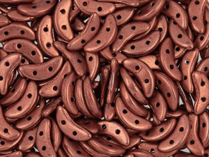 CzechMates Glass 4 x 10mm ColorTrends Saturated Metallic Valiant Poppy 2-Hole Crescent Bead 2.5-Inch Tube CzechMates Glass 4 x 10mm ColorTrends Saturated Metallic Valiant Poppy 2-Hole Crescent Bead 2.5-Inch Tube