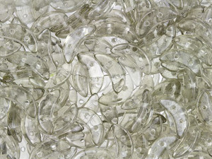 CzechMates Glass 4x10mm 2-Hole Black Diamond Crescent Bead, 2.5-Inch Tube CzechMates Glass 4x10mm 2-Hole Black Diamond Crescent Bead, 2.5-Inch Tube