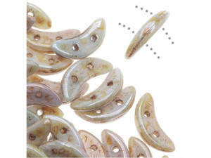 CzechMates Glass 4x10mm 2-Hole Opaque Green Luster Crescent Bead 2.5-Inch Tube CzechMates Glass 4x10mm 2-Hole Opaque Green Luster Crescent Bead 2.5-Inch Tube