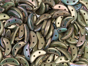 CzechMates Glass 4x10mm 2-Hole Oxidized Bronze Clay Crescent Bead, 2.5-Inch Tube CzechMates Glass 4x10mm 2-Hole Oxidized Bronze Clay Crescent Bead, 2.5-Inch Tube