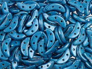 CzechMates Glass 4x10mm Saturated Metallic Blue 2-Hole Crescent Bead, 2.5-Inch Tube CzechMates Glass 4x10mm Saturated Metallic Blue 2-Hole Crescent Bead, 2.5-Inch Tube