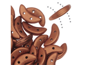 CzechMates Glass 4x10mm Saturated Metallic Copper 2-Hole Crescent Bead, 2.5-Inch Tube CzechMates Glass 4x10mm Saturated Metallic Copper 2-Hole Crescent Bead, 2.5-Inch Tube