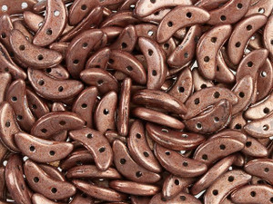 CzechMates Glass 4x10mm Saturated Metallic Light Copper 2-Hole Crescent Bead 2.5-Inch Tube CzechMates Glass 4x10mm Saturated Metallic Light Copper 2-Hole Crescent Bead 2.5-Inch Tube