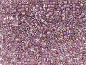 TOHO 1.5mm Cube Seed Bead Inside-Color Crystal Rose 24K Gold-Lined, 2.5-Inch Tube TOHO 1.5mm Cube Seed Bead Inside-Color Crystal Rose 24K Gold-Lined, 2.5-Inch Tube