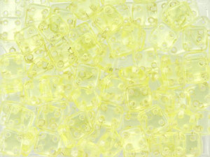 CzechMates Glass 6mm 4-Hole Jonquil QuadraTile Bead 2.5-Inch Tube CzechMates Glass 6mm 4-Hole Jonquil QuadraTile Bead 2.5-Inch Tube