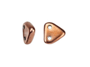 CzechMates Glass 6mm ColorTrends Saturated Metallic Autumn Maple 2-Hole Triangle Bead 2.5-Inch Tube CzechMates Glass 6mm ColorTrends Saturated Metallic Autumn Maple 2-Hole Triangle Bead 2.5-Inch Tube